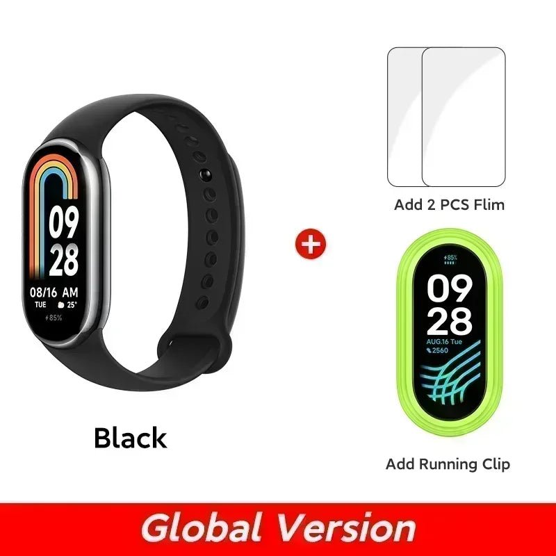 Global Version Xiaomi Band 8 1.62'' AMOLED Ultra Long Battery Life 16 Days Smart Bracelet 150+ Sport Modes - TrendoZone