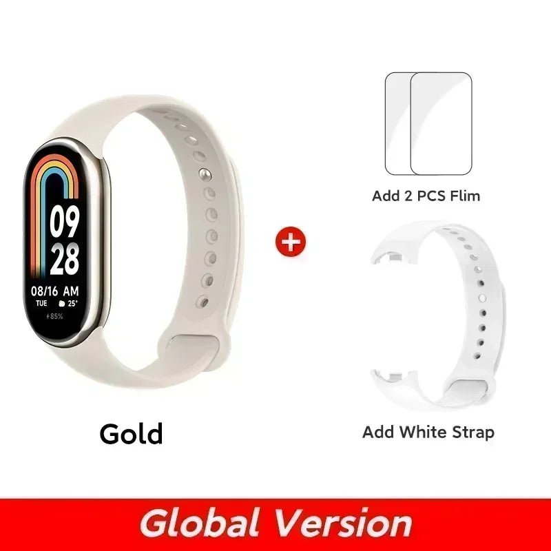 Global Version Xiaomi Band 8 1.62'' AMOLED Ultra Long Battery Life 16 Days Smart Bracelet 150+ Sport Modes - TrendoZone