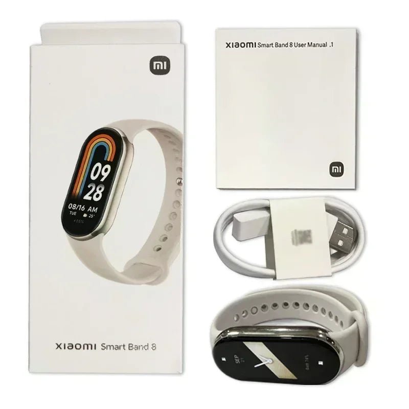 Global Version Xiaomi Band 8 1.62'' AMOLED Ultra Long Battery Life 16 Days Smart Bracelet 150+ Sport Modes - TrendoZone