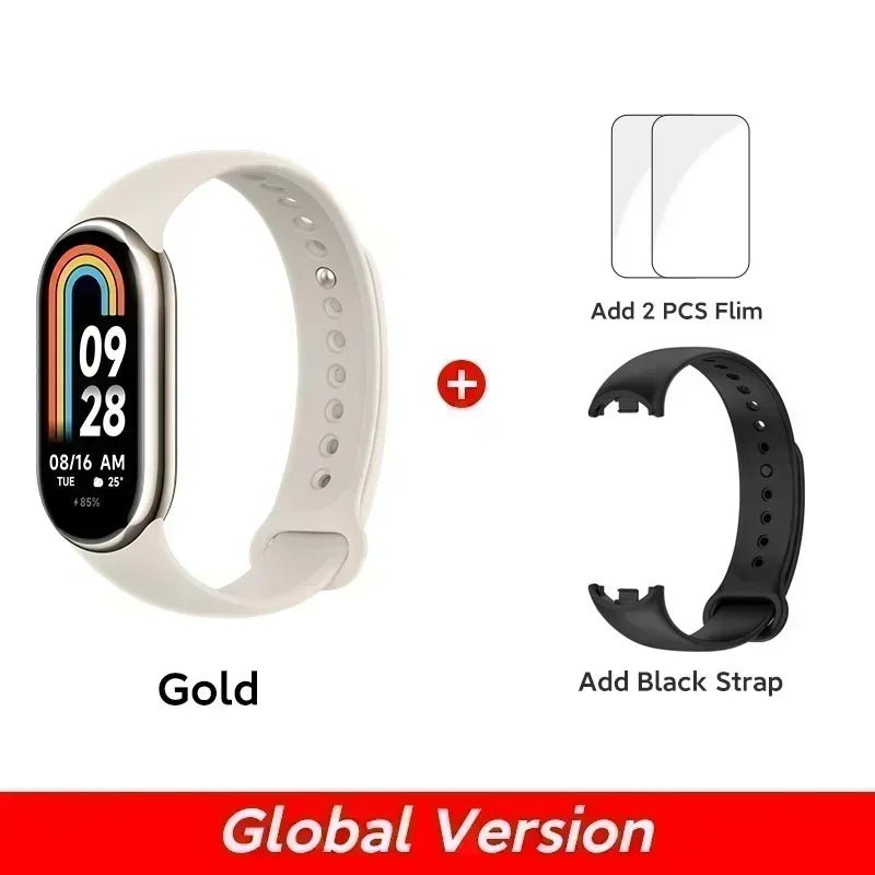 Global Version Xiaomi Band 8 1.62'' AMOLED Ultra Long Battery Life 16 Days Smart Bracelet 150+ Sport Modes - TrendoZone