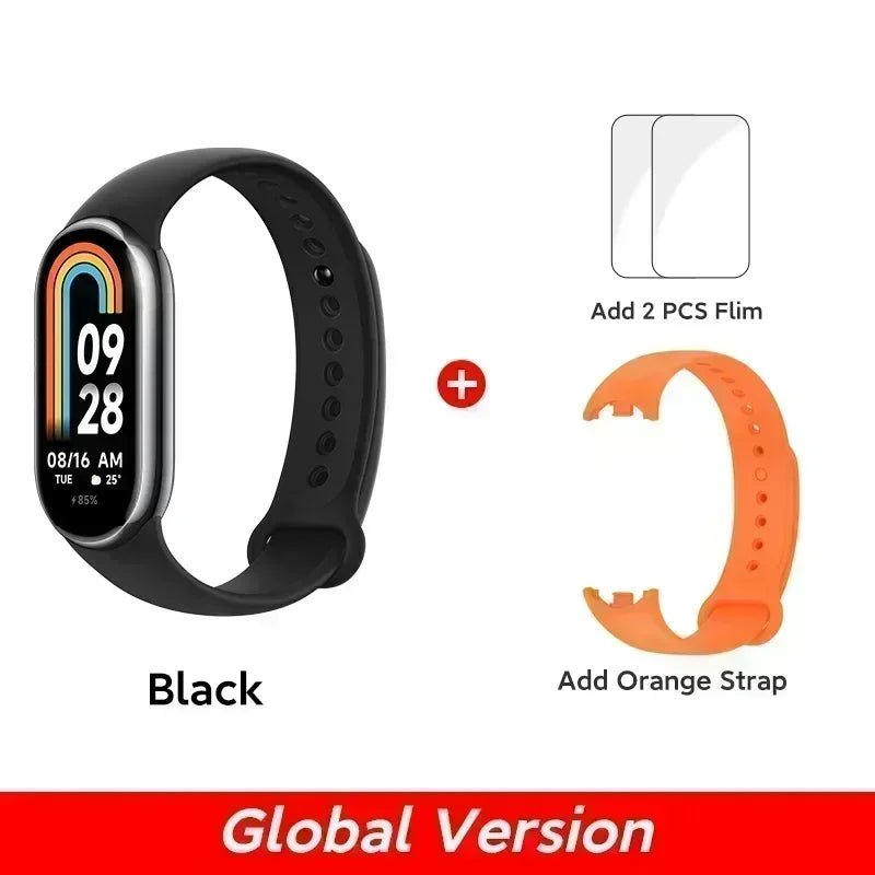 Global Version Xiaomi Band 8 1.62'' AMOLED Ultra Long Battery Life 16 Days Smart Bracelet 150+ Sport Modes - TrendoZone