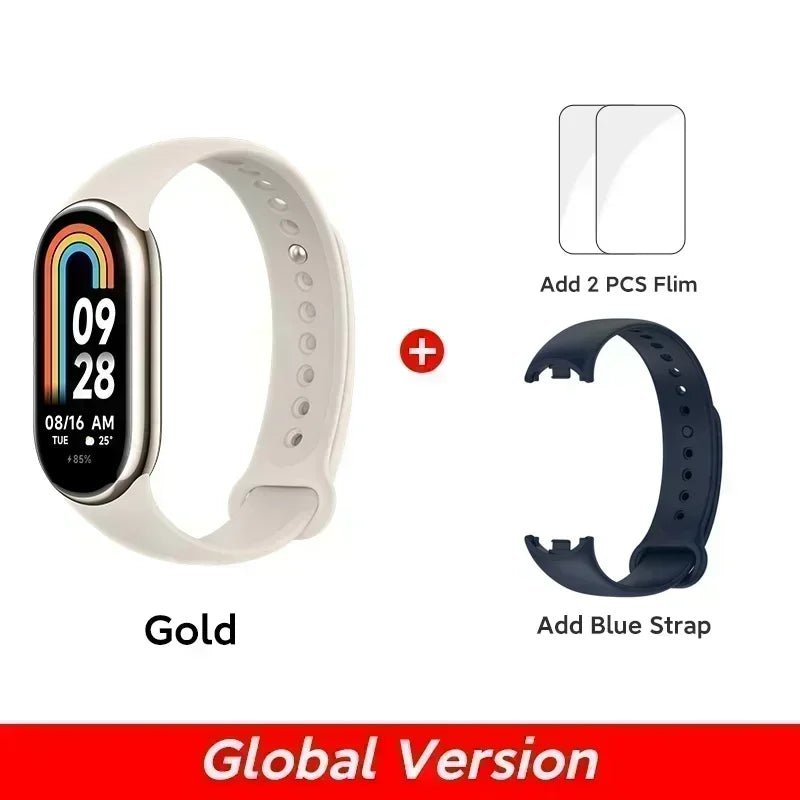 Global Version Xiaomi Band 8 1.62'' AMOLED Ultra Long Battery Life 16 Days Smart Bracelet 150+ Sport Modes - TrendoZone