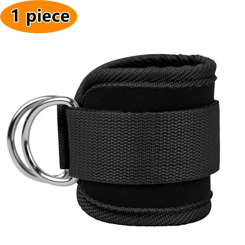 Gym Ankle Straps Double D-Ring Adjustable Neoprene Padded Cuffs - TrendoZone