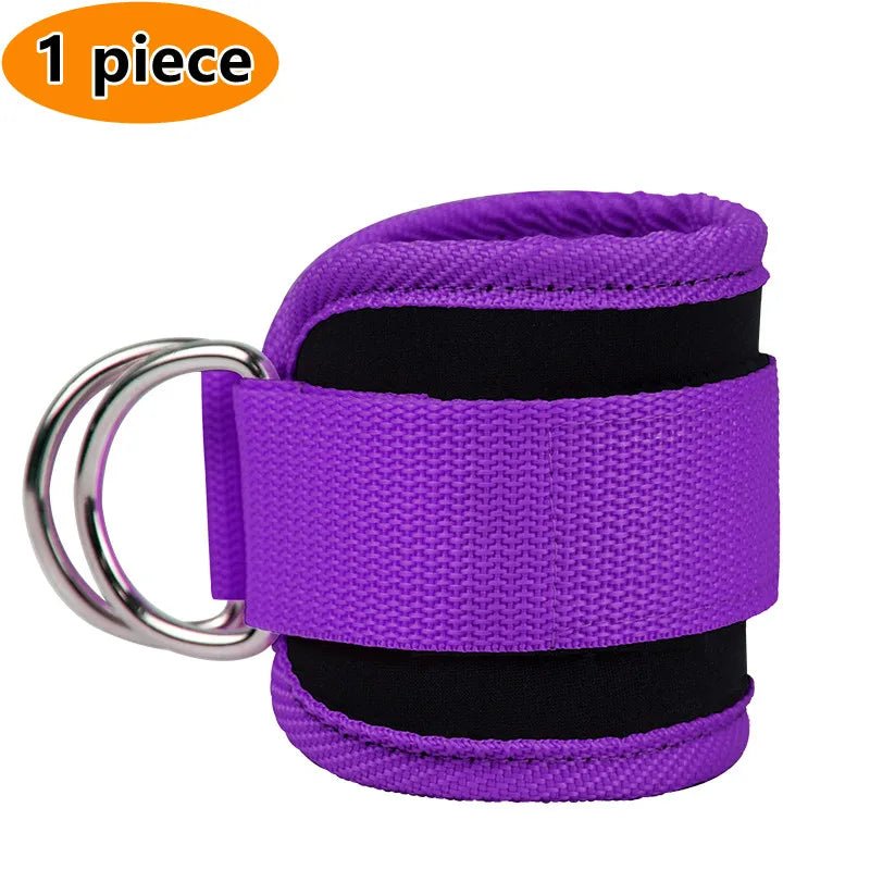 Gym Ankle Straps Double D-Ring Adjustable Neoprene Padded Cuffs - TrendoZone