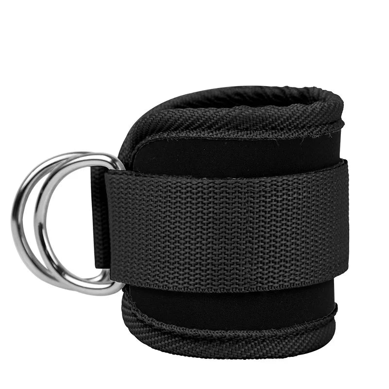 Gym Ankle Straps Double D-Ring Adjustable Neoprene Padded Cuffs - TrendoZone