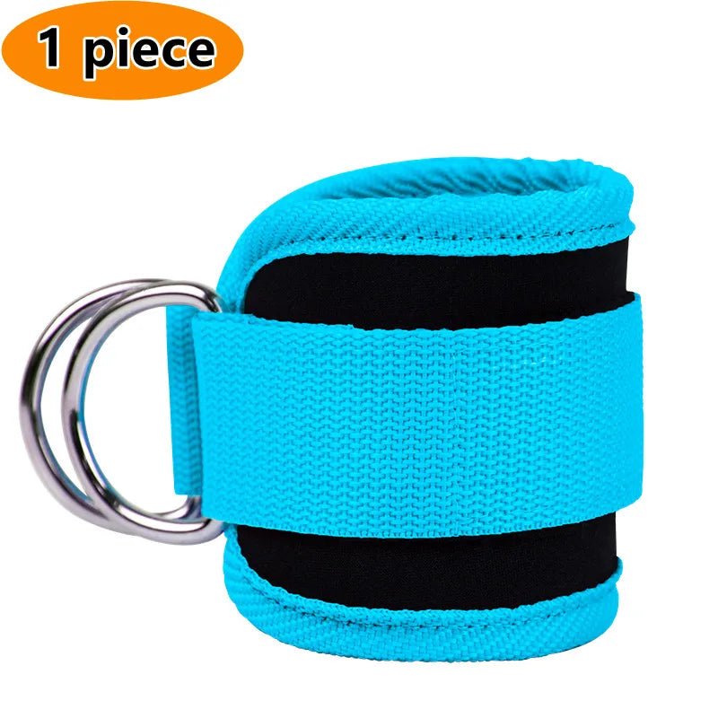 Gym Ankle Straps Double D-Ring Adjustable Neoprene Padded Cuffs - TrendoZone