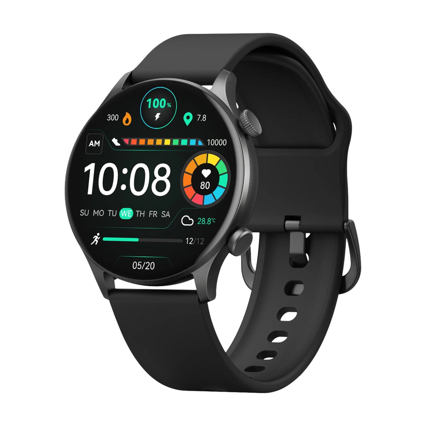 HAYLOU Solar Plus RT3 Smart Watch, Bluetooth, Phone Call, 1.43"AMOLED Display, Health Monitor, IP68 Sport Watch - TrendoZone