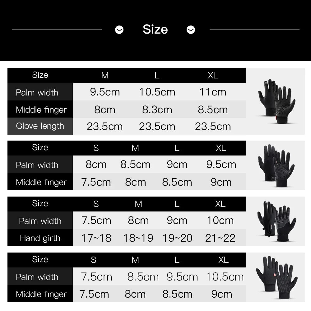 Hot Sale Winter Outdoor Sports Running Gloves, Warm Touch Screen Full Finger Gloves - TrendoZone