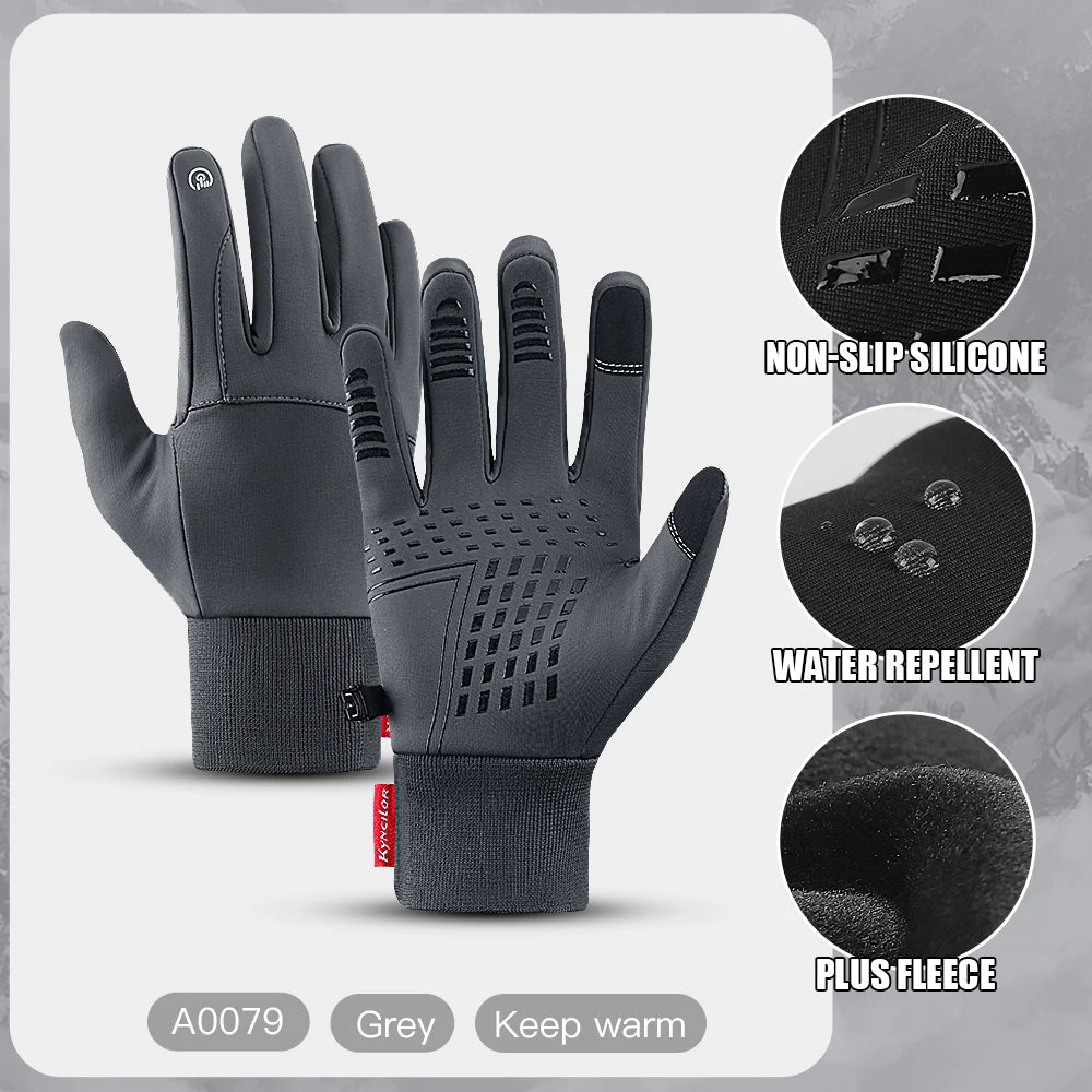 Hot Sale Winter Outdoor Sports Running Gloves, Warm Touch Screen Full Finger Gloves - TrendoZone