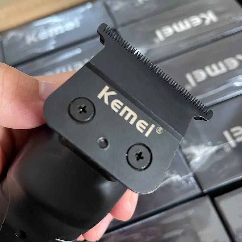 Kemei 2299 Barber Cordless Hair Trimmer 0mm Gapped Carving Clipper - TrendoZone