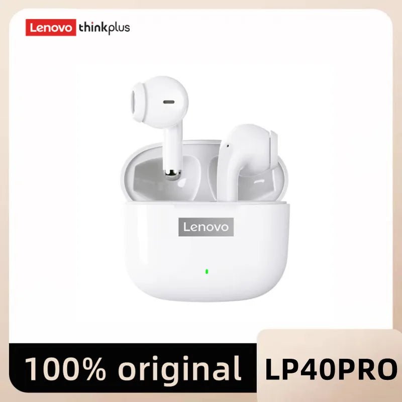 Lenovo LP40 Pro TWS Earphones Wireless Bluetooth 5.1, Sport, Noise Reduction, Touch Control, 250mAH Earphones - TrendoZone