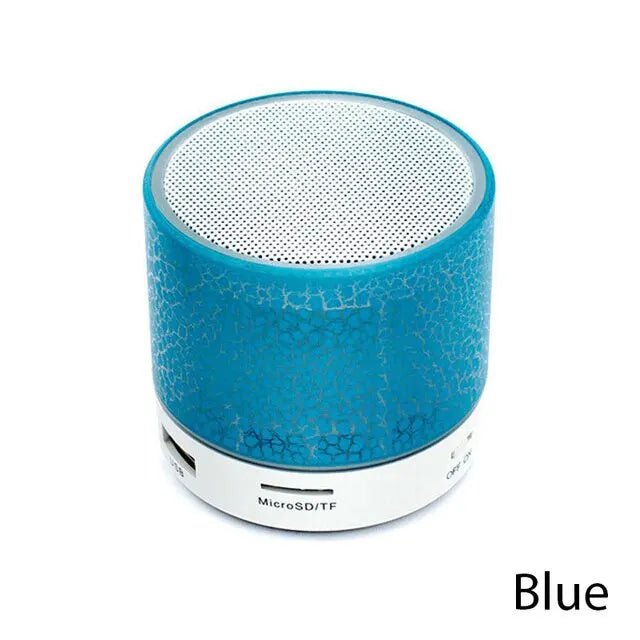 Mini Wireless Bluetooth Speaker with Colorful LED, TF Card and USB - TrendoZone