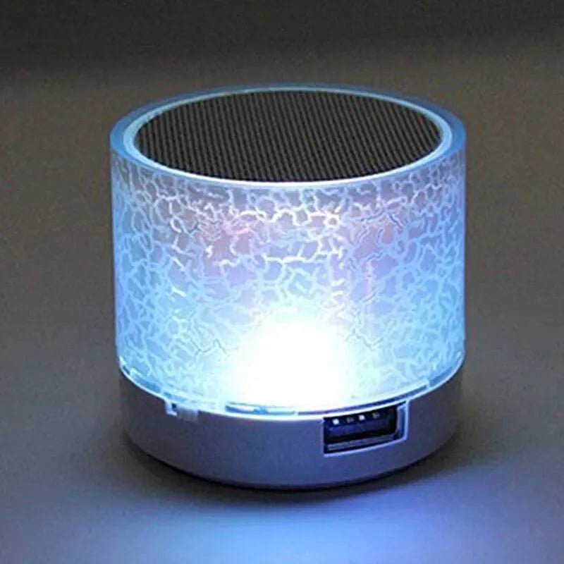 Mini Wireless Bluetooth Speaker with Colorful LED, TF Card and USB - TrendoZone