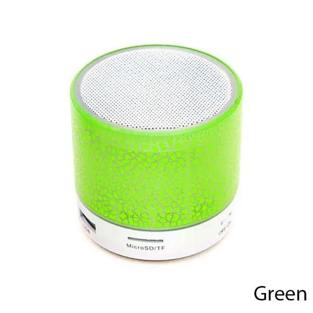 Mini Wireless Bluetooth Speaker with Colorful LED, TF Card and USB - TrendoZone