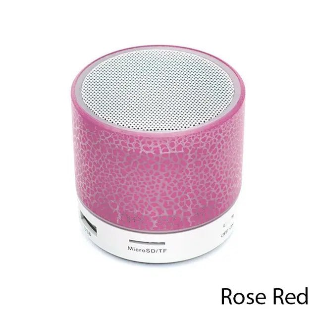 Mini Wireless Bluetooth Speaker with Colorful LED, TF Card and USB - TrendoZone