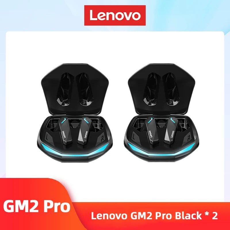 Original 2/5pcs Lenovo GM2 Pro 5.3 Earphone Bluetooth Wireless Earbuds HD Call Dual Mode Gaming Headset - TrendoZone