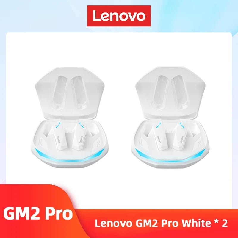 Original 2/5pcs Lenovo GM2 Pro 5.3 Earphone Bluetooth Wireless Earbuds HD Call Dual Mode Gaming Headset - TrendoZone