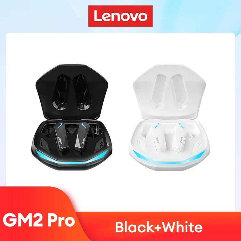 Original 2/5pcs Lenovo GM2 Pro 5.3 Earphone Bluetooth Wireless Earbuds HD Call Dual Mode Gaming Headset - TrendoZone