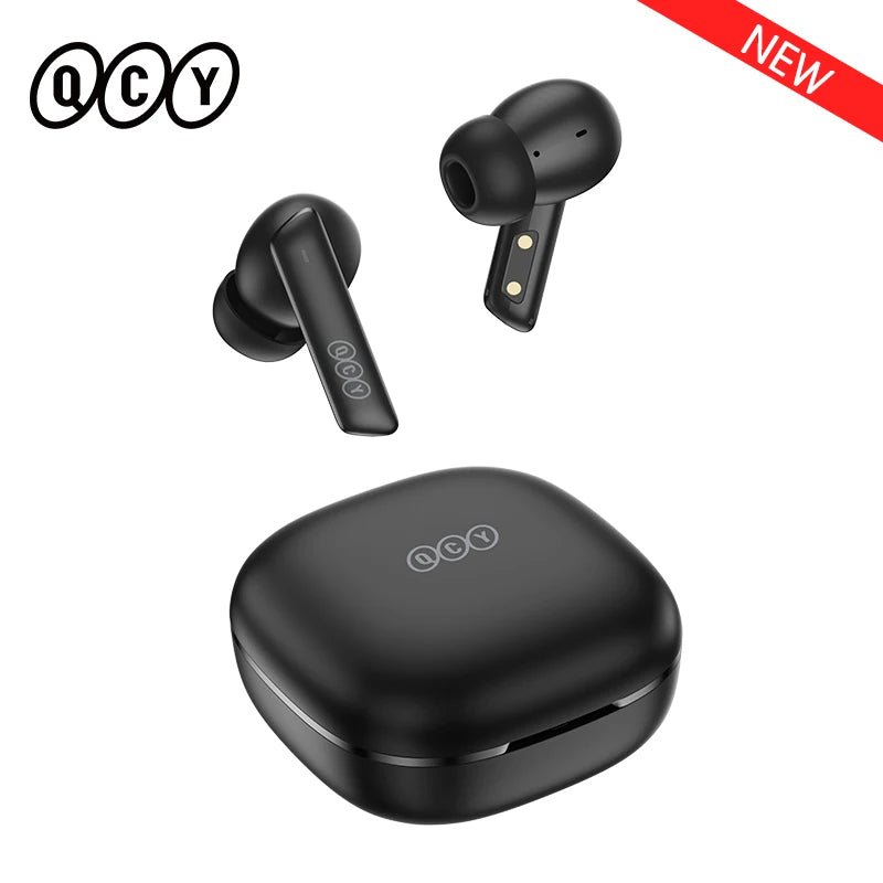 QCY HT05 ANC Wireless TWS Bluetooth 5.2 Earphones 40dB Active Noise Cancellation Headset, 6 Mic ENC HD Call - TrendoZone