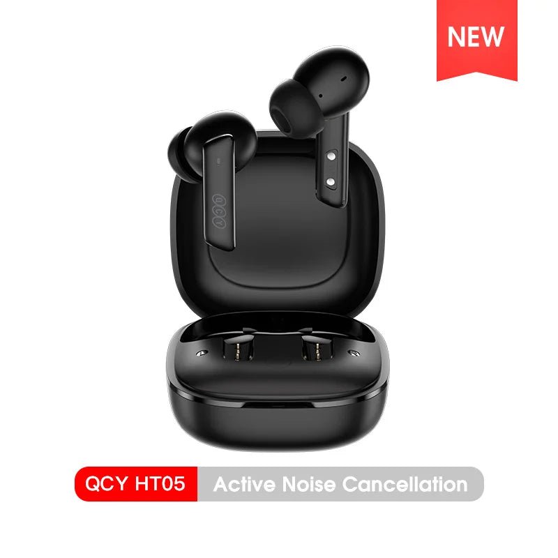 QCY HT05 ANC Wireless TWS Bluetooth 5.2 Earphones 40dB Active Noise Cancellation Headset, 6 Mic ENC HD Call - TrendoZone