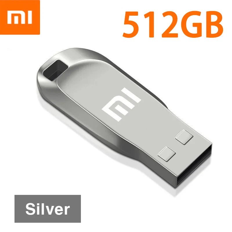 Xiaomi 128GB, 512GB, 1TB, 2TB USB 3.0 Flash Waterproof Metal Drive - High-Speed Transfer Storage Memory - TrendoZone