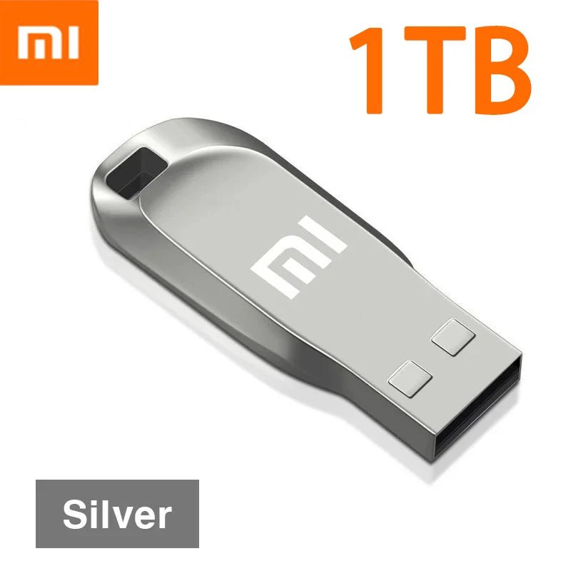 Xiaomi 128GB, 512GB, 1TB, 2TB USB 3.0 Flash Waterproof Metal Drive - High-Speed Transfer Storage Memory - TrendoZone