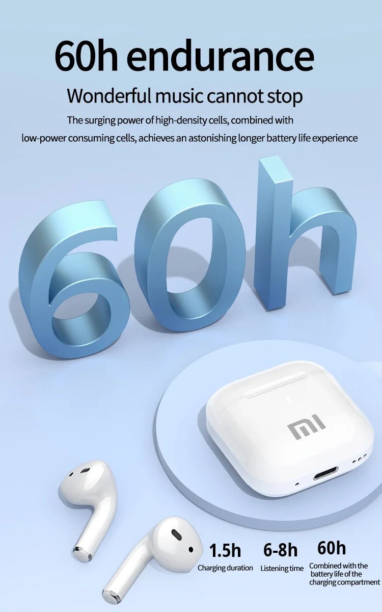 XIAOMI AP05 True Wireless Earphone Buds5 HIFI Stereo Sound Bluetooth5.3 with Mic, for Android and iOS - TrendoZone