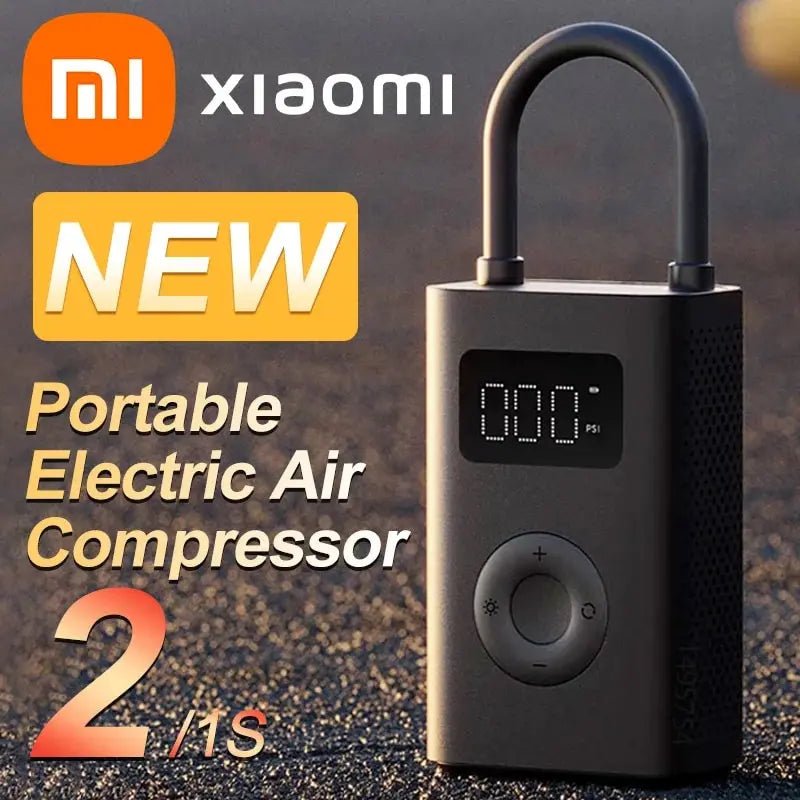 Xiaomi Mijia Air Pump 2, 150PSI, 25%Speed Boost, Mini Portable Electric Air Compressor - TrendoZone